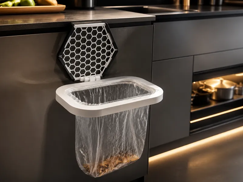 Foldable Modern Cabinet Trash Bag Holder