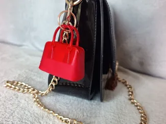 Prada hand bag key chain