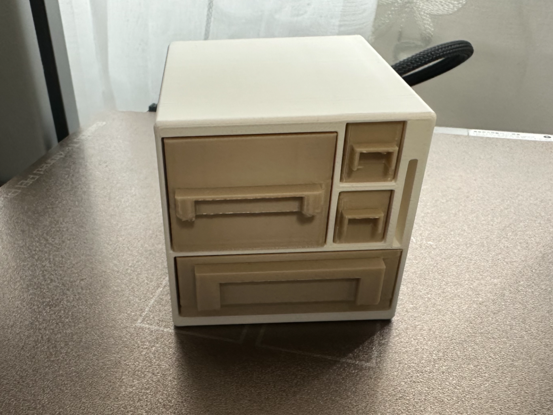 MicroSD card storage box with drawers 3D model