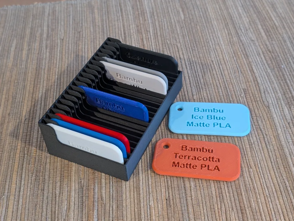 Color Chip Box and Blank Chip - Parametric Box - Free 3D Print Model ...