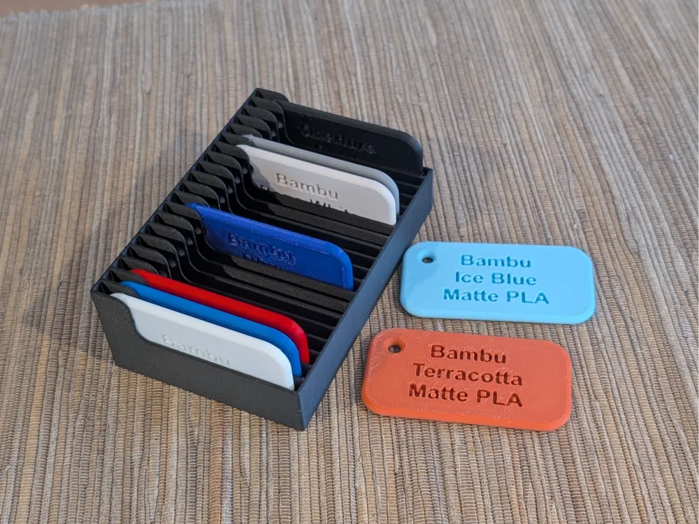 Color Chip Box and Blank Chip - Parametric Box - Free 3D Print Model ...
