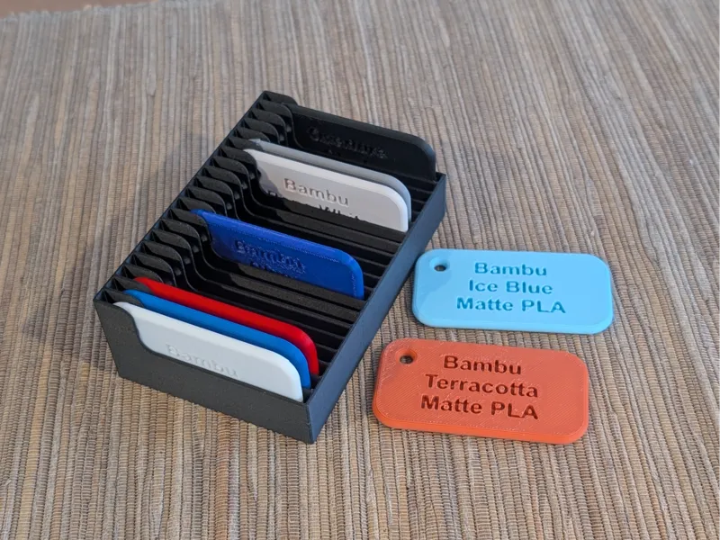 Color Chip Box and Blank Chip - Parametric Box