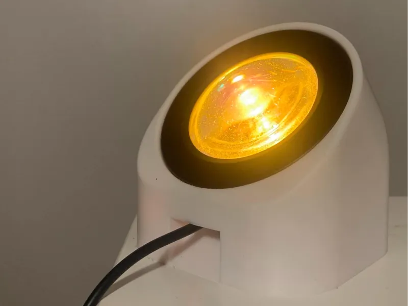 Angled stand for a generic Sunset lamp