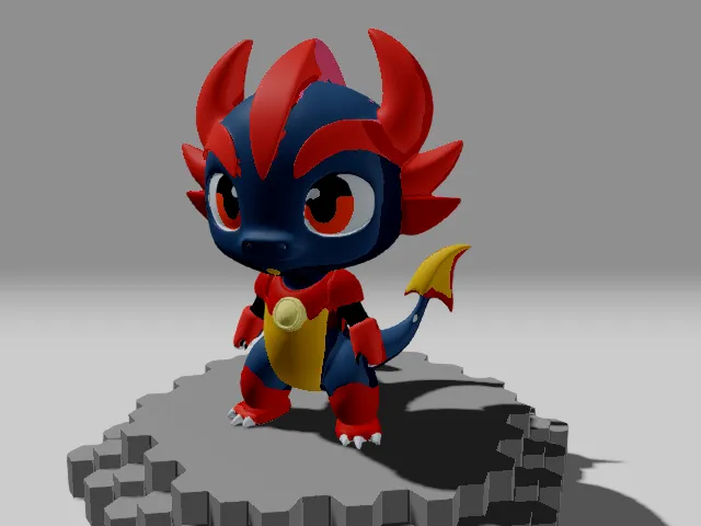Dragon with Ironman suit