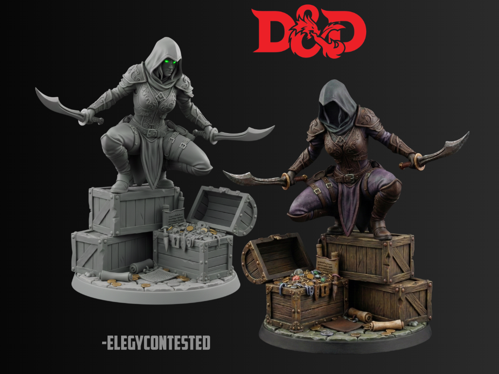 DnD Ready - Elf Rogue(40mm)