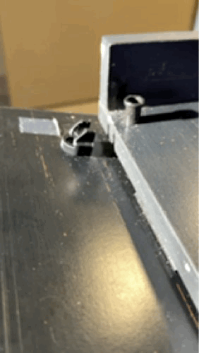 Drop-Front Drawer Clip/Retainer For Office Desk