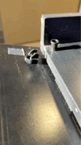 Drop-Front Drawer Clip/Retainer For Office Desk