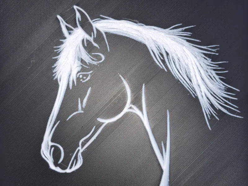White Horse Silhouette - Pop-Art Wall Art
