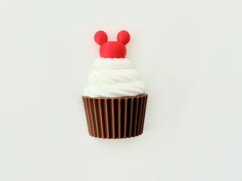 Mickey Mouse Cupcake Magnet