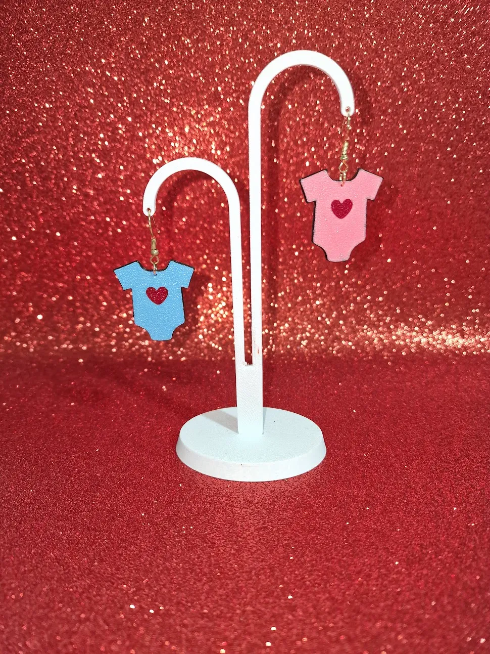 Gender reveal earrings view 3