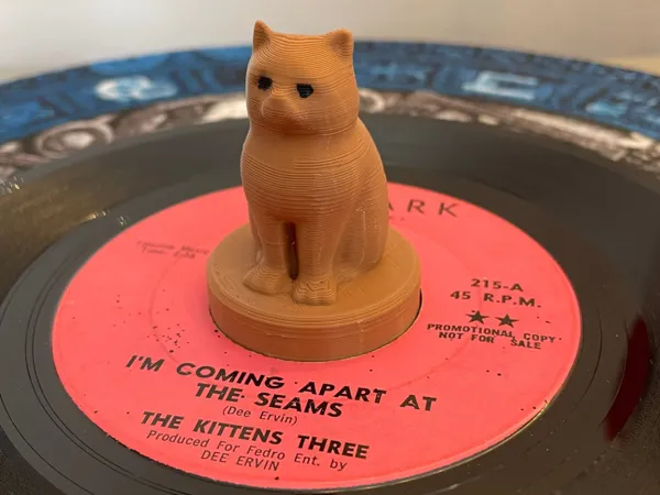 Chat déco pour vinyles