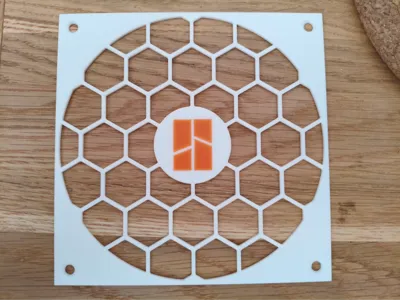 140mm PC fan cover honeycomb bambu lab 