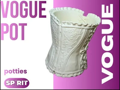 Vogue Pot - Haute Couture Planter Vanity Organizer