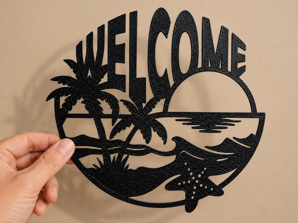 Welcome Tropical Beach – Summer Wall Art