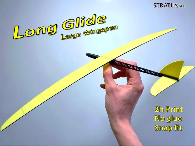 500mm Glider - Glue-Free, Clicks Together in 2 min