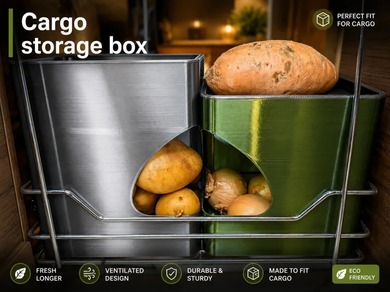 Vegetables storage box - dispenser for cargo