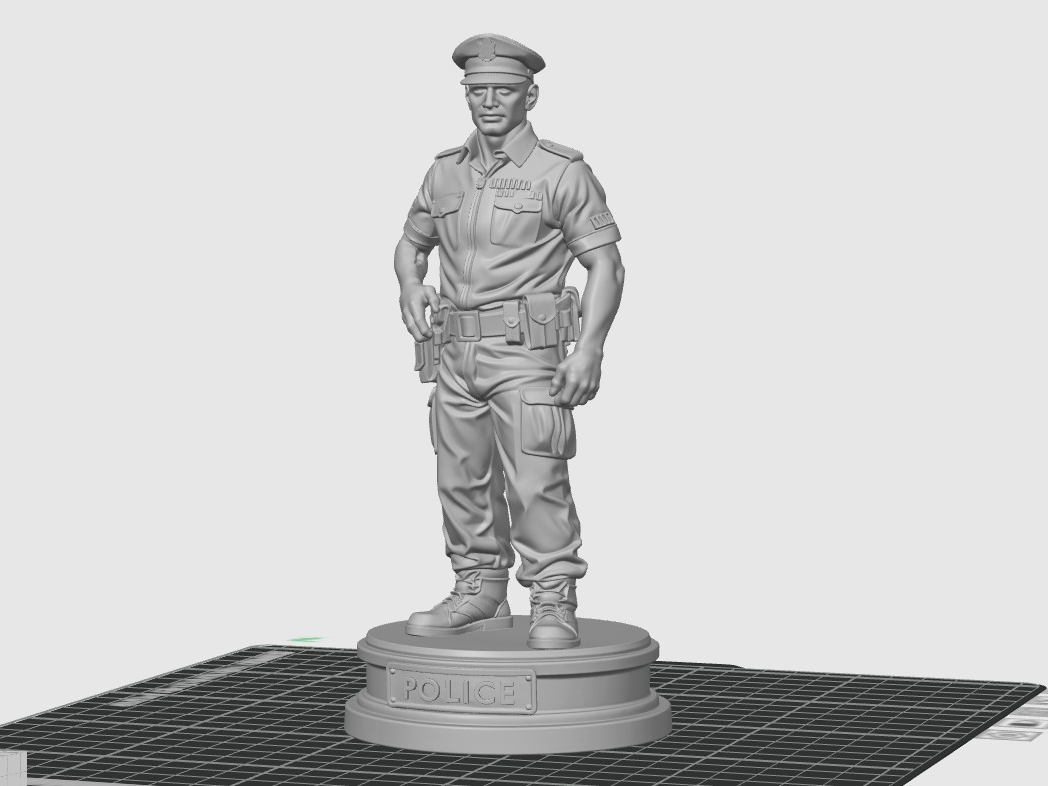 Police Officer Figurine / Desk Statue