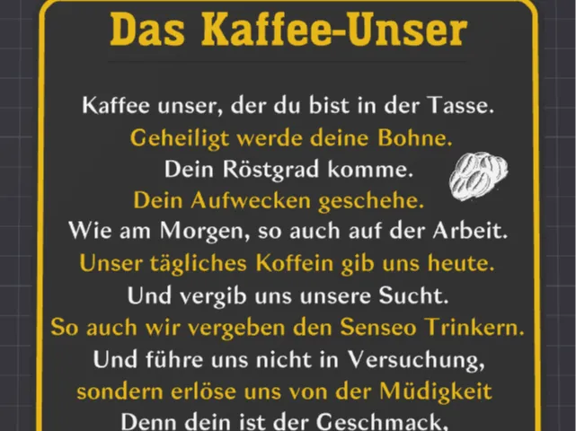 Kaffee Unser - Schild
