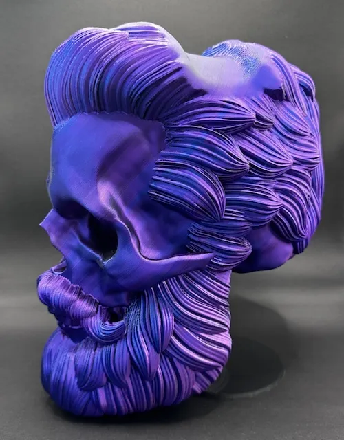 Headphone Stand Gamer Hair - Beard Skull Nº1 view 3