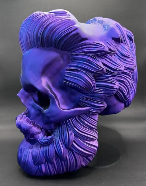 Headphone Stand Gamer Hair - Beard Skull Nº1 view 3