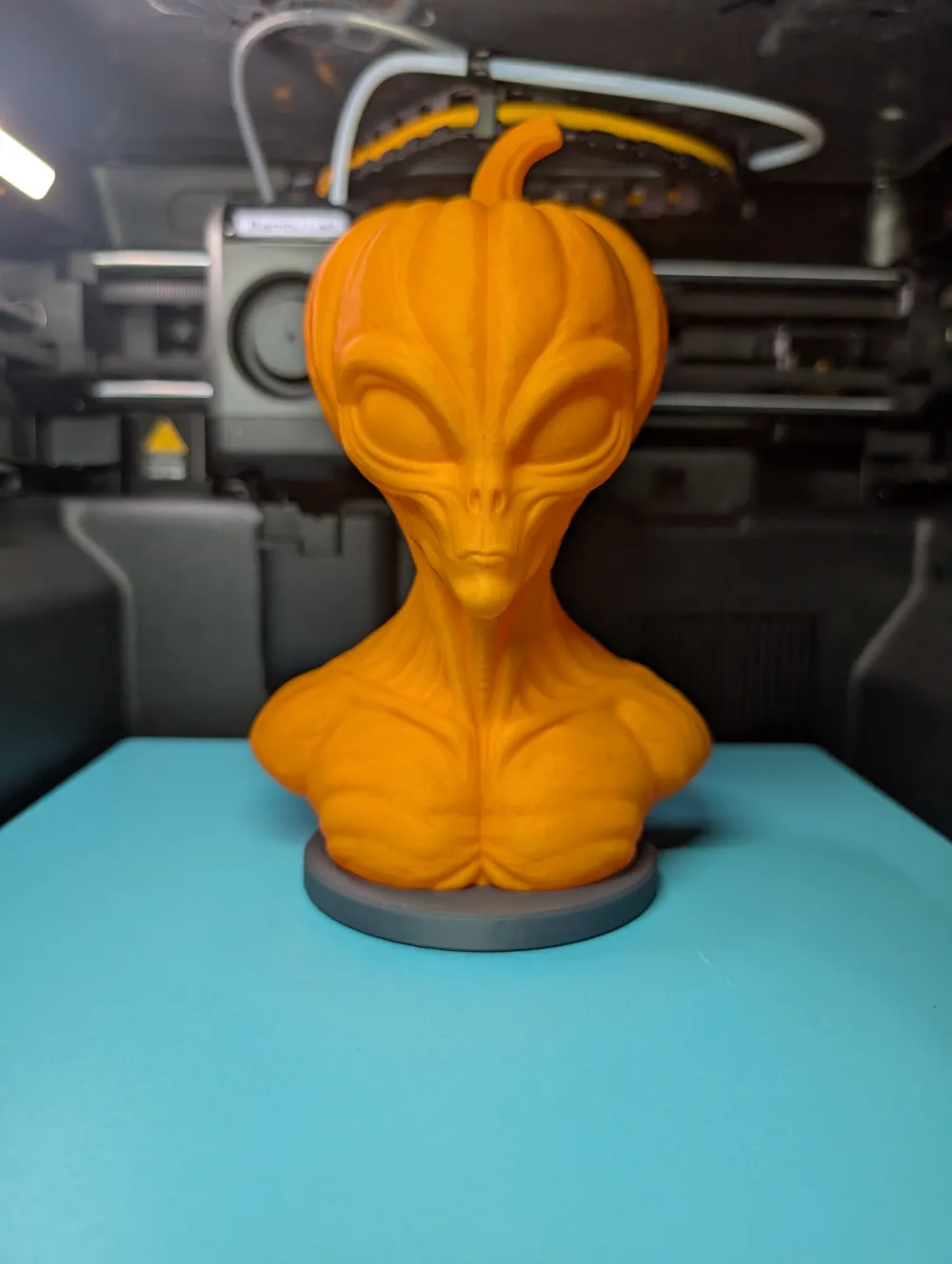 Pumpkin Alien Bust - Free 3D Print Model - MakerWorld