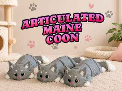 Mini Maine Coon - Articulated Animal