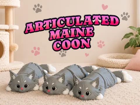 Mini Maine Coon - Articulated Animal