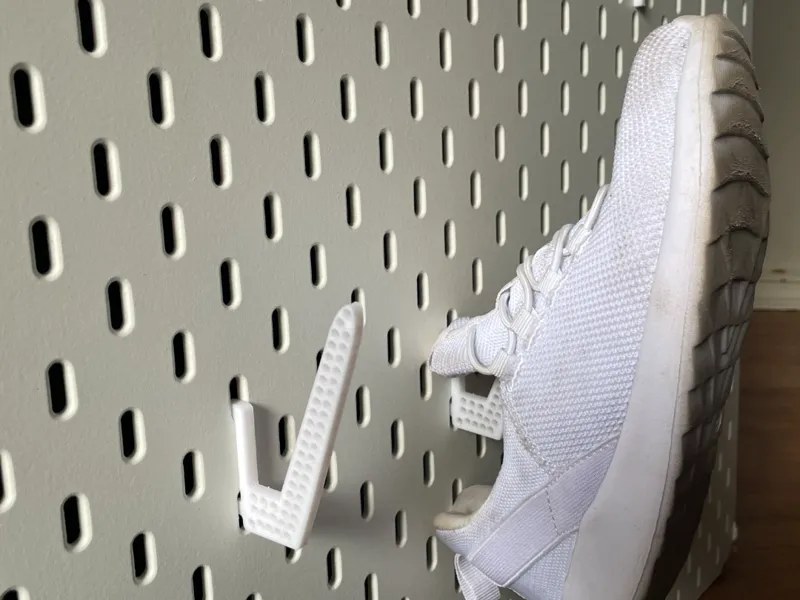 IKEA Pegboard shoe holder