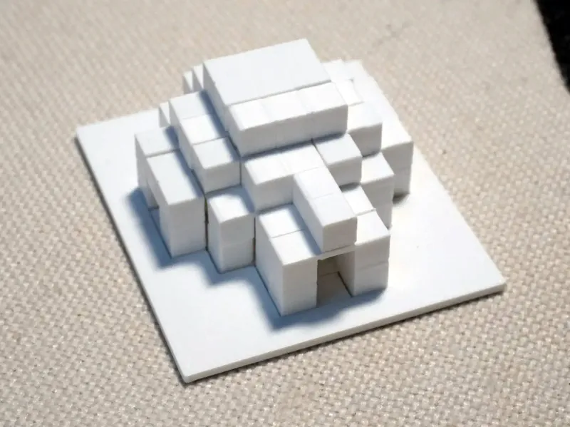雪地小屋立体拼图