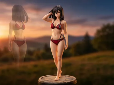 Mikasa Ackerman - Attack on Titan - Sexy Bikini