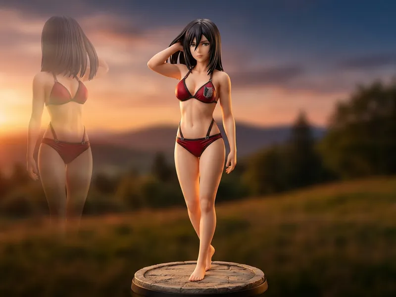 Mikasa Ackerman - Attack on Titan - Sexy Bikini