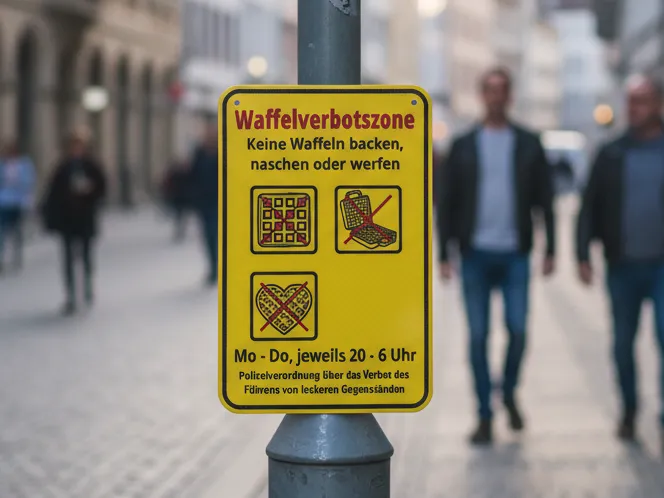 Waffelverbotszone Waffenverbot