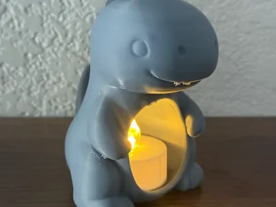 dino candle holder