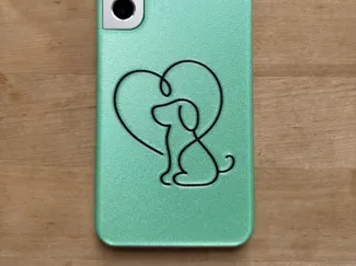 Samsung Galaxy S22+ case dog love