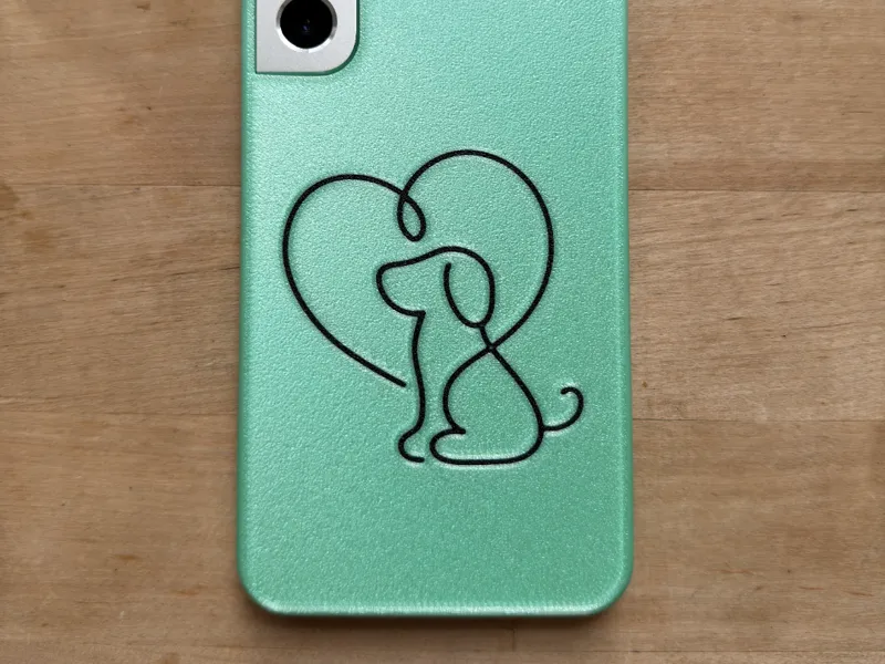 Samsung Galaxy S22+ case dog love
