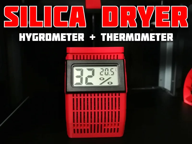 Silica Dryer + Hygrometer + Thermometer