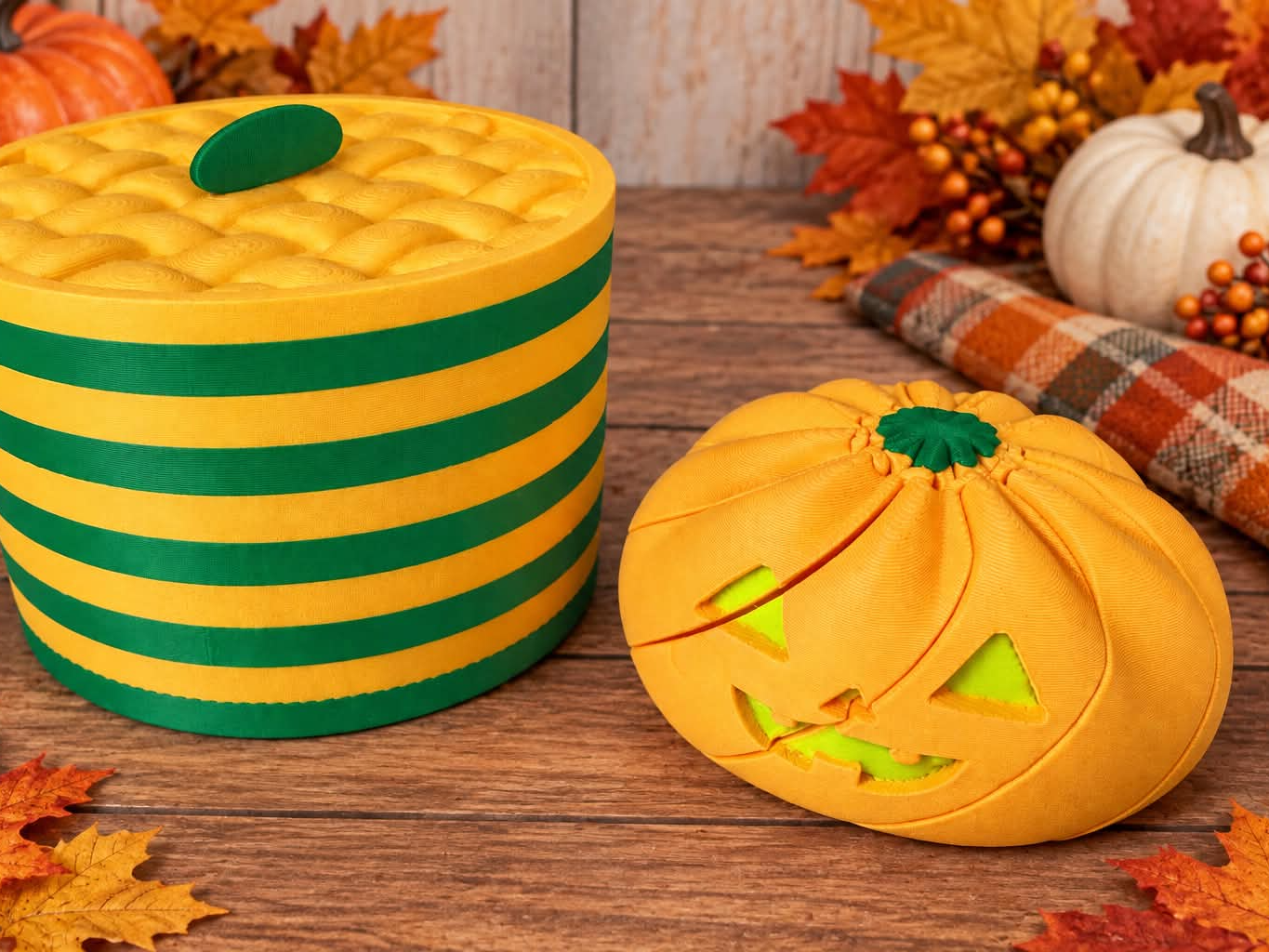 Pumpkin Fidget Dumpling Spiral Basket - 3D printed Other Toys & Games, in stock in India