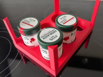 Fox Spice Jars - Stackable Storage (UT)