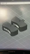 W/ Hand and Thumb Wording 0.16mm layer, 2 walls, 15% infill