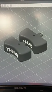 W/ Hand and Thumb Wording  0.16mm layer, 2 walls, 15% infill