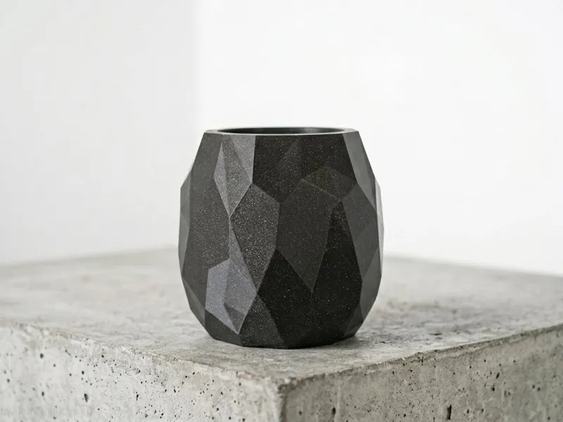 Low-poly geometric multi-purpose container / vase