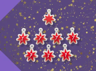BTS - SEVEN POINT STAR - CHARMS