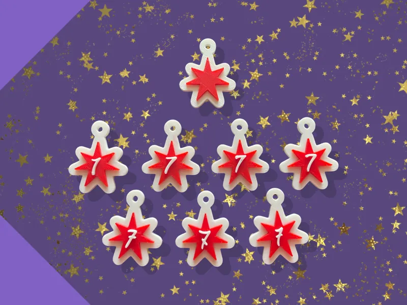 BTS - SEVEN POINT STAR - CHARMS