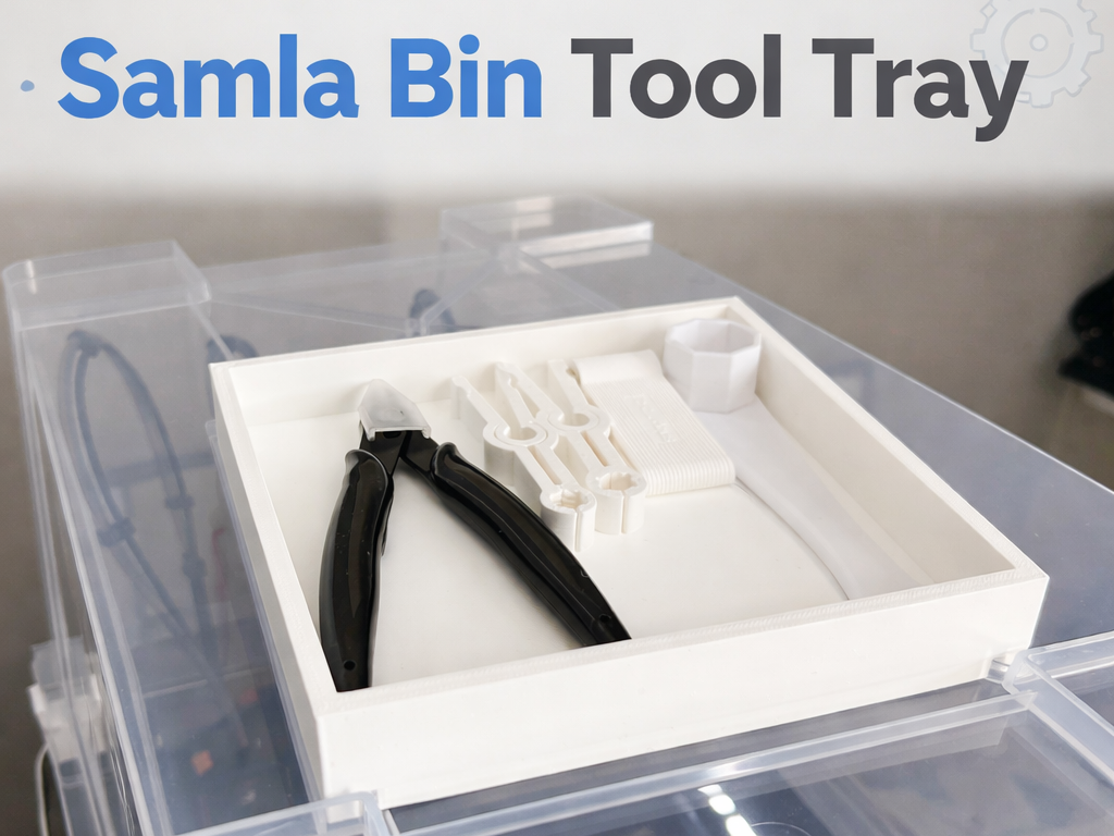 Snapmaker U1 Tool Tray for IKEA SAMLA Lid