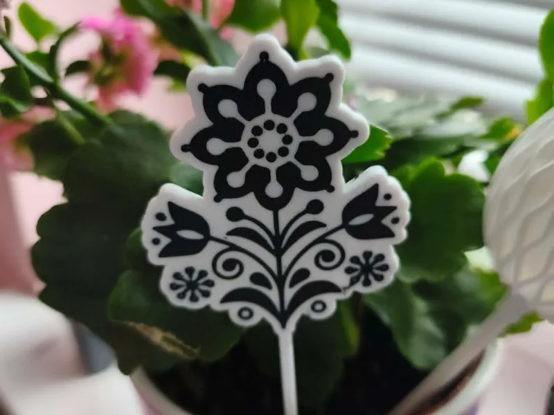 zápich květina ornament