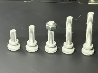 Knurled 1/4"-20 Thumb Screw