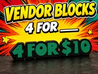 Table Top Price Blocks (4 for x)