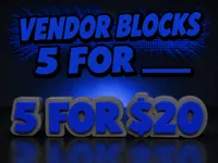 Table Top Price Blocks (5 for x)