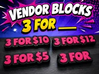 Table Top Price Blocks (3 for x)