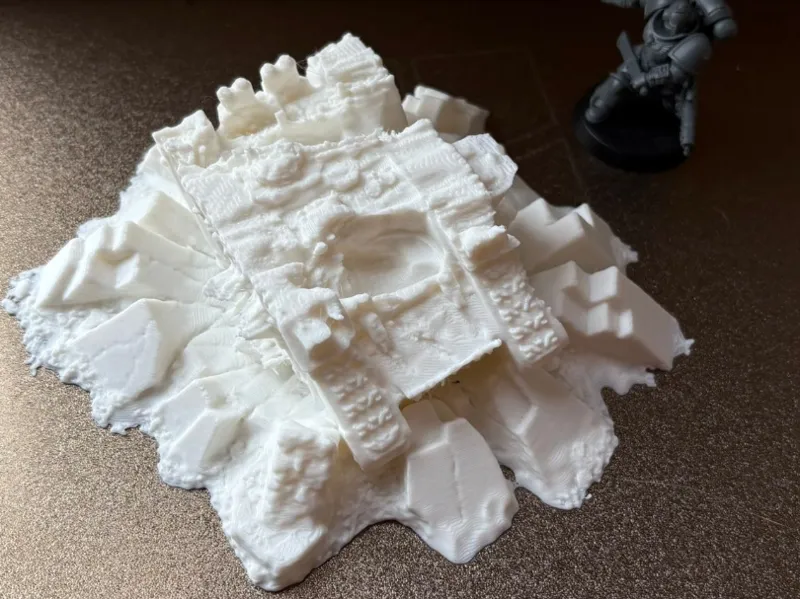 Land Raider Wreck Terrain for Wargaming